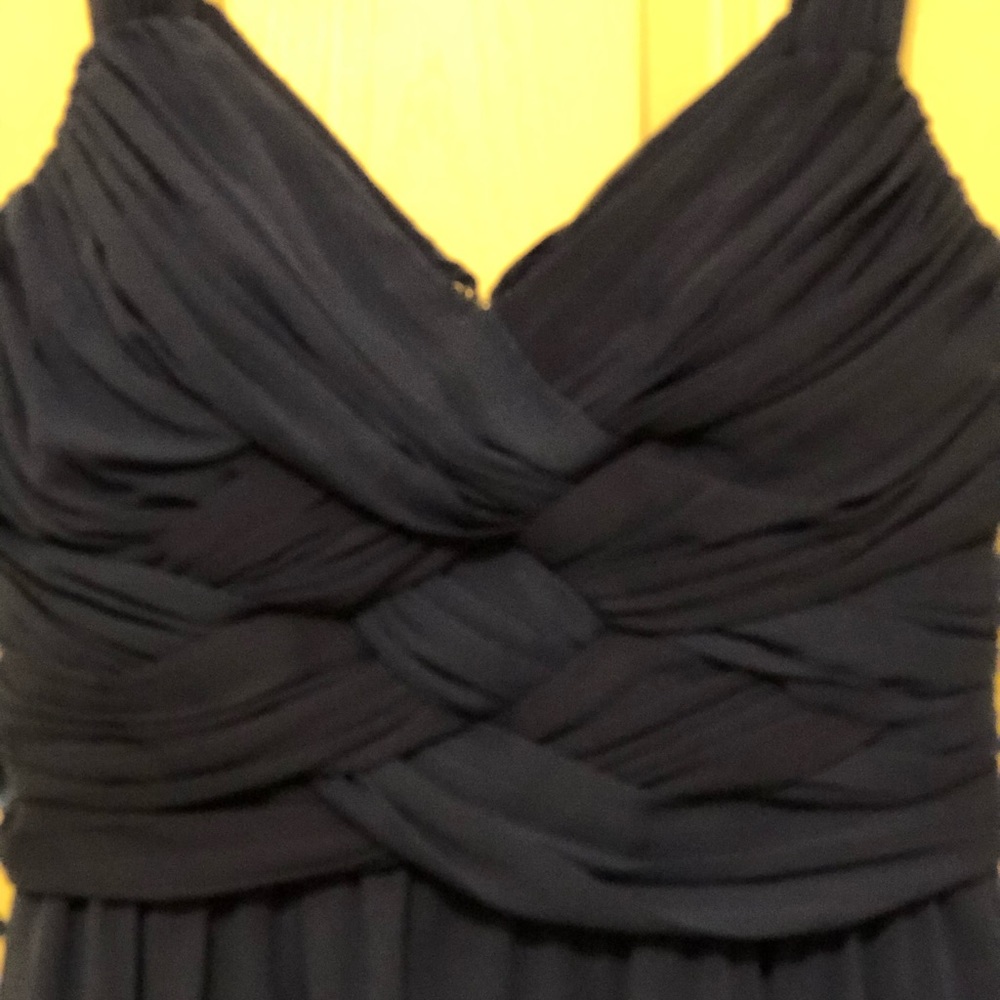 Chiffon cocktail dress royal blue